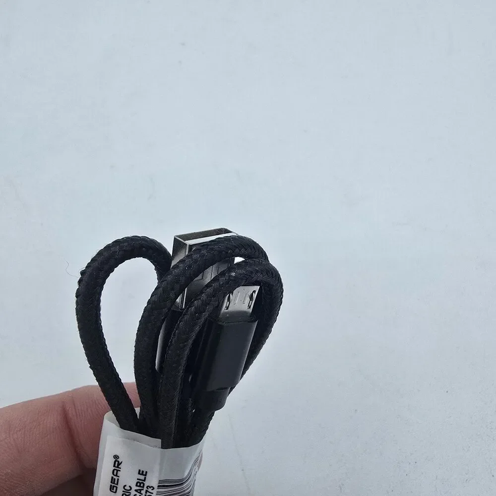 Wireless Gear 3FT Micro USB Fabric Cable - Black